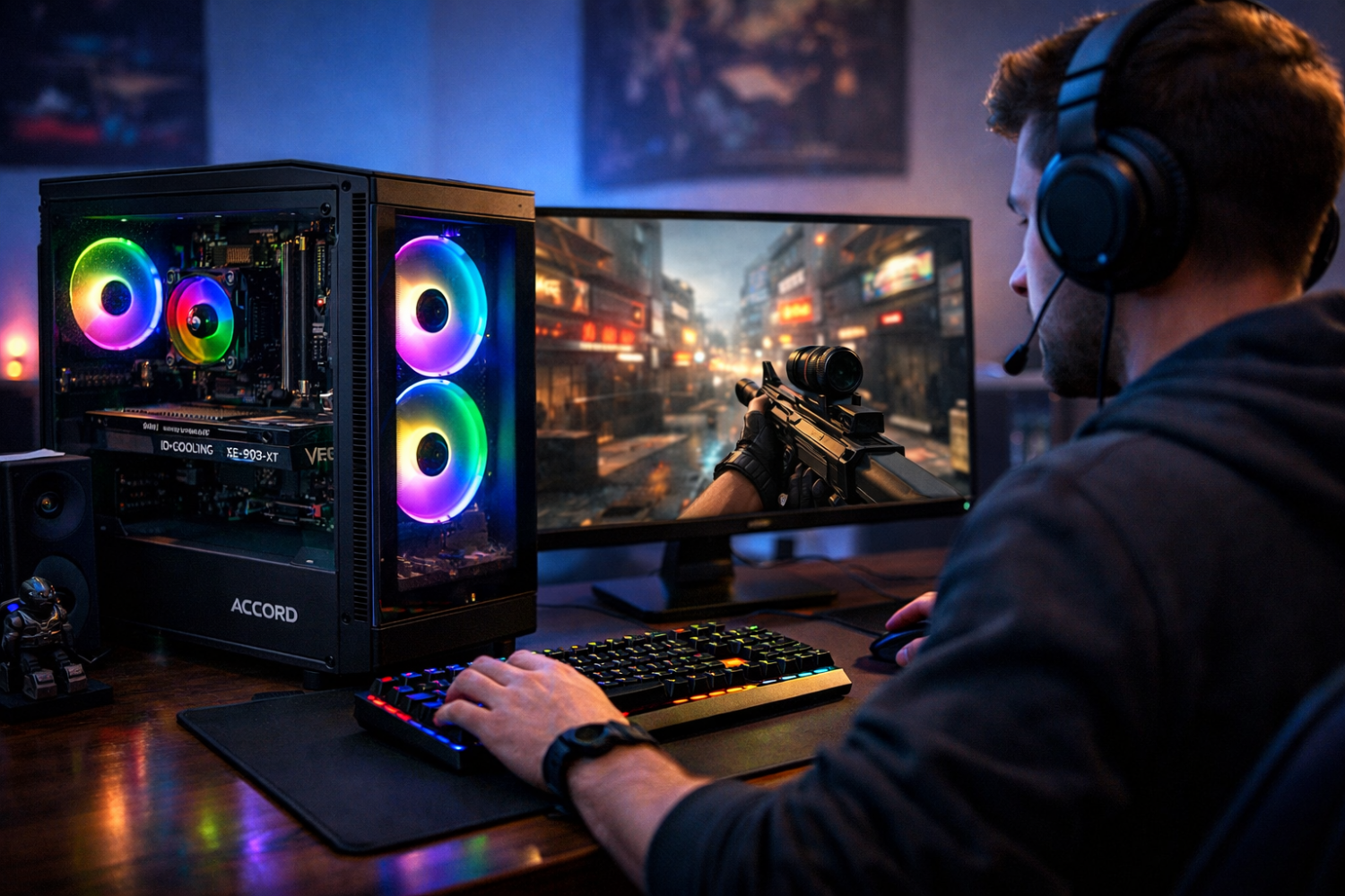 Игровой компьютер на Intel Core i5-12400F и GeForce RTX 3050
