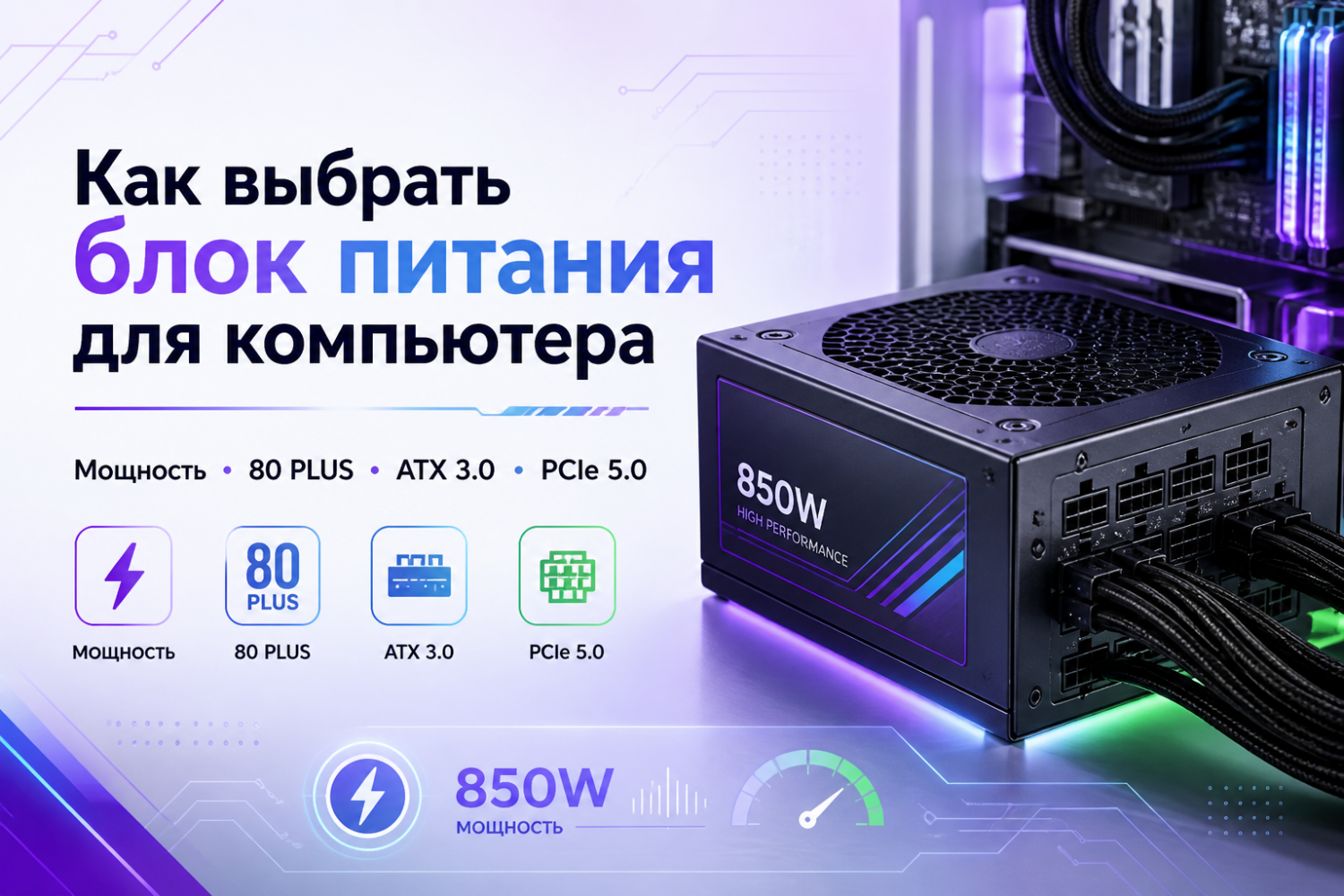 Как выбрать блок питания для компьютера