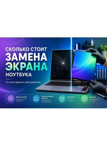 Сколько стоит замена экрана ноутбука