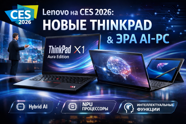 Lenovo на CES 2026 — новые ThinkPad и эра AI-PC