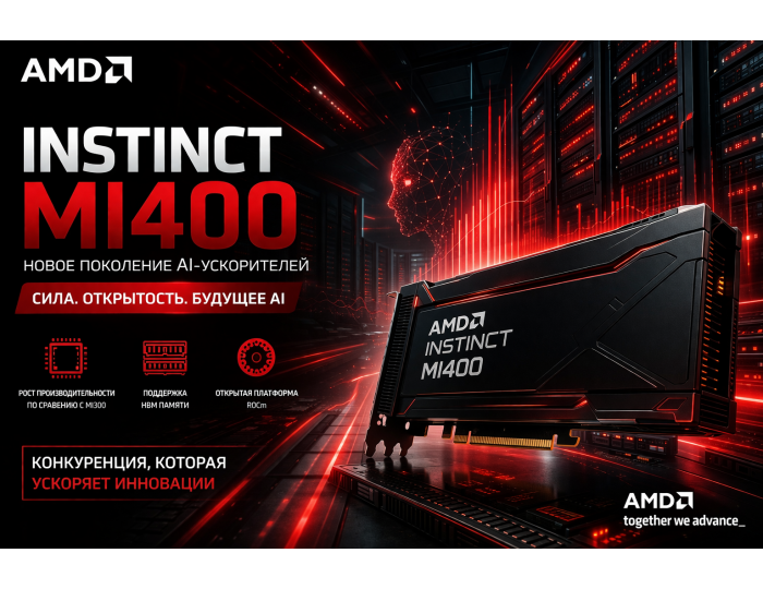 AMD усиливает позиции в AI: новые ускорители Instinct MI400 и ставка на дата-центры