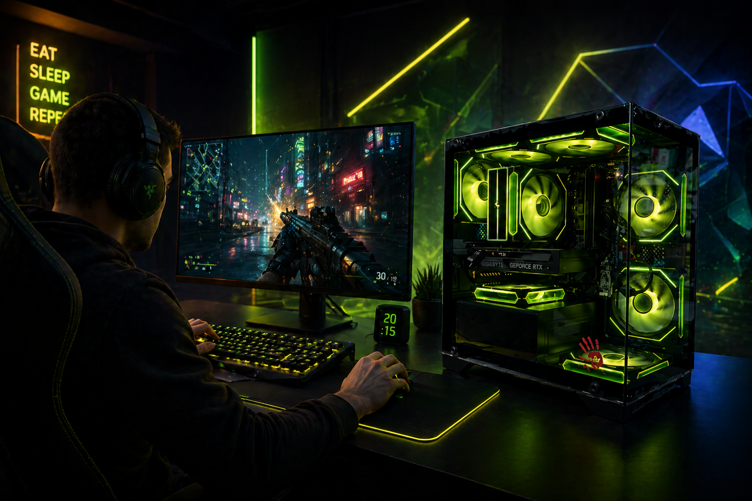 Обзор игрового ПК на Ryzen 7 8700F и GeForce RTX 5060 Ti