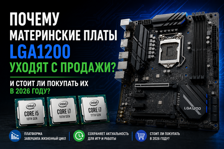 Почему материнские платы на сокете LGA1200 уходят с продажи и стоит ли покупать их в 2026 году