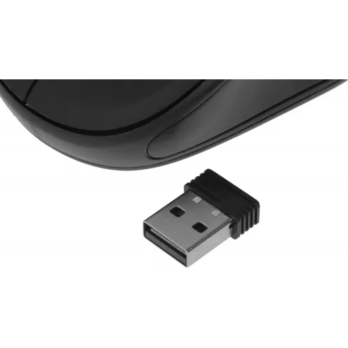 Мышь Оклик 665MW черный оптическая 1600dpi беспров. USB для ноутбука 3but (1025130)