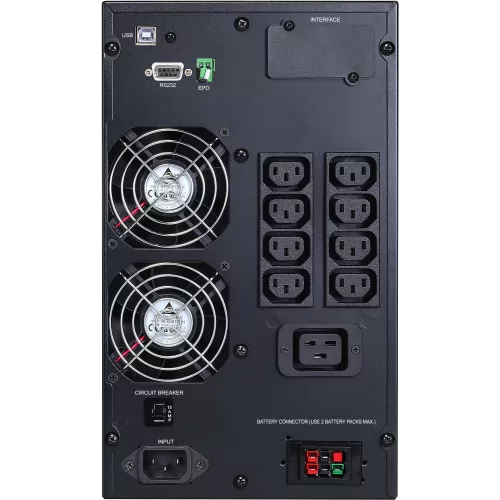 Источник бесперебойного питания Powercom Macan MAC-2000 2000Вт 2000ВА черный
