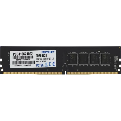 Память DDR4 16GB 2400MHz Patriot PSD416G24002 Signature RTL PC4-19200 CL17 DIMM 288-pin 1.2В dual rank Ret