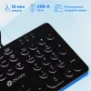 Клавиатура Оклик 420MRL черный USB slim Multimedia LED (1091226) кабель 1.5м