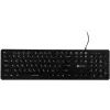 Клавиатура Оклик 420MRL черный USB slim Multimedia LED (1091226) кабель 1.5м