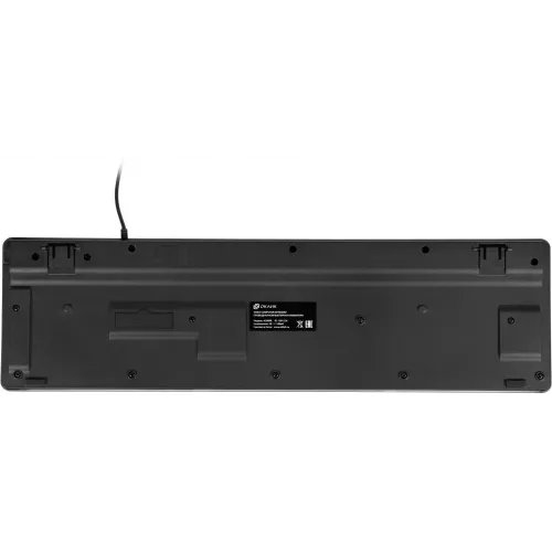 Клавиатура Оклик 420MRL черный USB slim Multimedia LED (1091226) кабель 1.5м