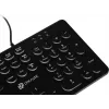 Клавиатура Оклик 420MRL черный USB slim Multimedia LED (1091226) кабель 1.5м
