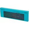 Клавиатура Оклик 420MRL черный USB slim Multimedia LED (1091226) кабель 1.5м