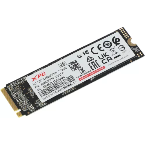 Накопитель SSD A-Data PCIe 3.0 x4 512GB ASX8200PNP-512GT-C XPG SX8200 Pro M.2 2280