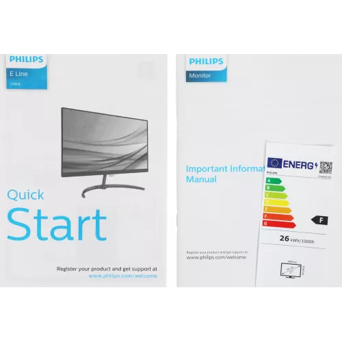 Монитор Philips 27" 276E8VJSB (00/01) черный IPS LED 16:9 HDMI матовая 1000:1 350cd 178гр/178гр 3840x2160 60Hz DP 4K 4.84кг