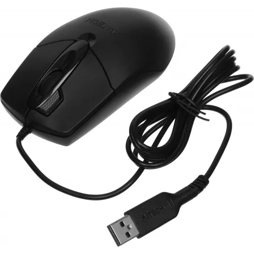Мышь A4Tech OP-730D черный оптическая 1200dpi USB 4but