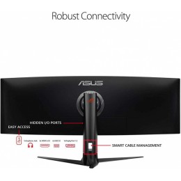 Монитор Asus 49" ROG Strix XG49VQ черный VA LED 32:9 HDMI M/M матовая HAS Piv 450cd 3840x1080 144Hz FreeSync 2 DP FHD USB 12.2кг
