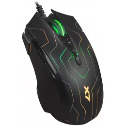 Мышь A4Tech X89 Maze черный оптическая 2400dpi USB 8but (X89 (MAZE))