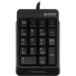 Числовой блок A4Tech FK13P черный USB slim для ноутбука (FK13P BLACK) кабель 1.5м