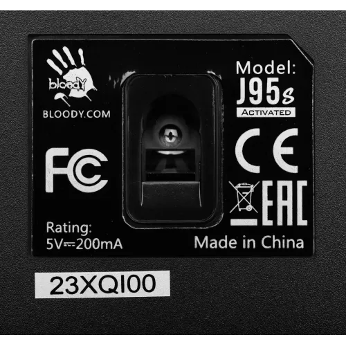 Мышь A4Tech Bloody J95s черный оптическая 8000dpi USB 9but (J95S STONE BLACK ACTIVATED)