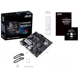 Материнская плата Asus PRIME B550M-A Soc-AM4 AMD B550 4xDDR4 mATX AC`97 8ch(7.1) GbLAN RAID+VGA+DVI+HDMI