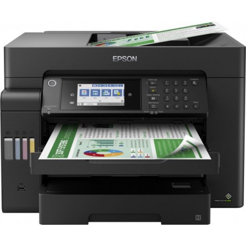 МФУ струйный Epson L15150 (C11CH72404/505/506/403/503) A3+ Duplex Net WiFi черный