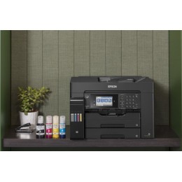 МФУ струйный Epson L15150 (C11CH72404/505/506/403/503) A3+ Duplex Net WiFi черный