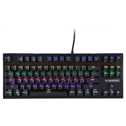 Клавиатура SunWind SW-K900G механическая черный USB Multimedia for gamer LED (1422332) кабель 1.8м