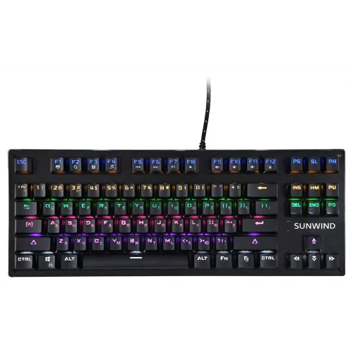 Клавиатура SunWind SW-K900G механическая черный USB Multimedia for gamer LED (1422332) кабель 1.8м