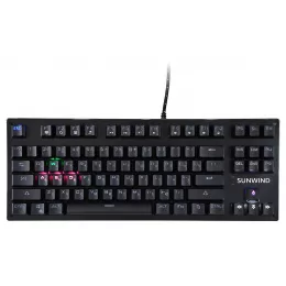 Клавиатура SunWind SW-K900G механическая черный USB Multimedia for gamer LED (1422332) кабель 1.8м