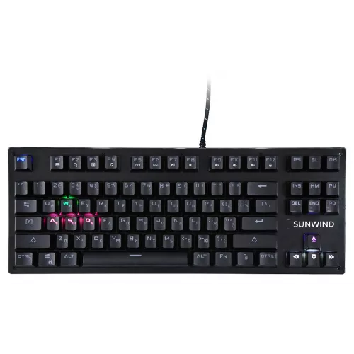 Клавиатура SunWind SW-K900G механическая черный USB Multimedia for gamer LED (1422332) кабель 1.8м