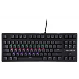 Клавиатура SunWind SW-K900G механическая черный USB Multimedia for gamer LED (1422332) кабель 1.8м