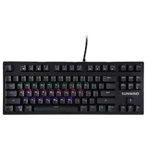 Клавиатура SunWind SW-K900G механическая черный USB Multimedia for gamer LED (1422332) кабель 1.8м