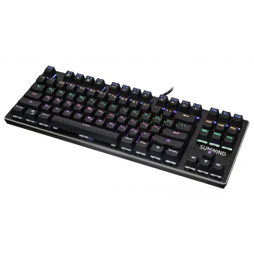 Клавиатура SunWind SW-K900G механическая черный USB Multimedia for gamer LED (1422332) кабель 1.8м