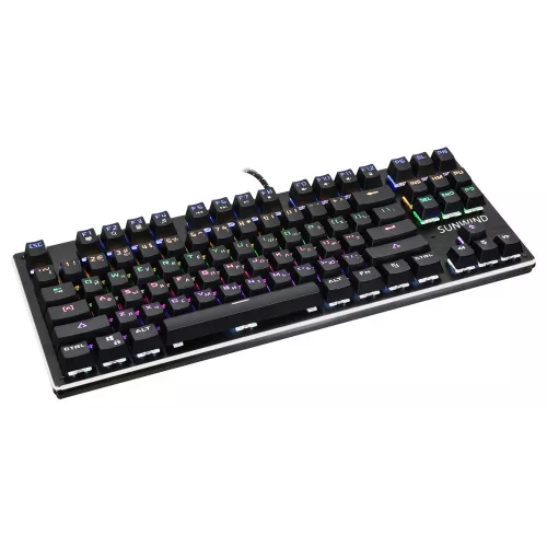 Клавиатура SunWind SW-K900G механическая черный USB Multimedia for gamer LED (1422332) кабель 1.8м
