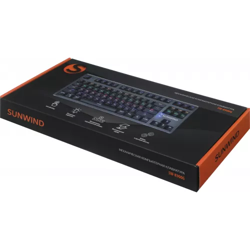 Клавиатура SunWind SW-K900G механическая черный USB Multimedia for gamer LED (1422332) кабель 1.8м