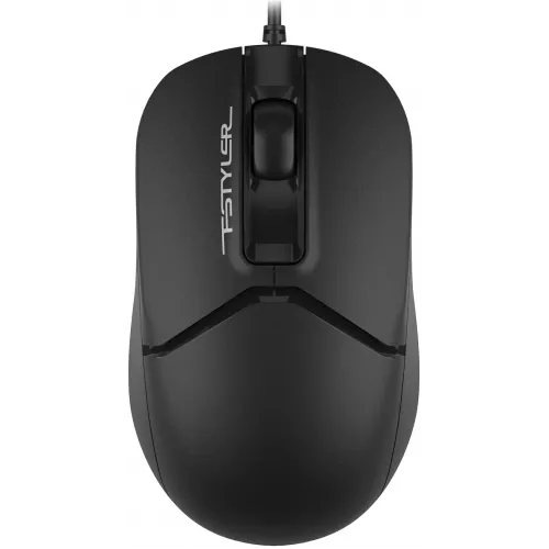 Мышь A4Tech Fstyler FM12S черный оптическая 1200dpi silent USB 3but (FM12S BLACK)
