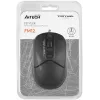 Мышь A4Tech Fstyler FM12S черный оптическая 1200dpi silent USB 3but (FM12S BLACK)