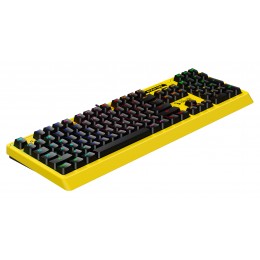 Клавиатура A4Tech B810RC Punk механическая желтый/черный USB for gamer LED (B810RC ( PUNK YELLOW )) кабель 1.8м