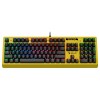 Клавиатура A4Tech B810RC Punk механическая желтый/черный USB for gamer LED (B810RC ( PUNK YELLOW )) кабель 1.8м