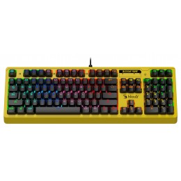 Клавиатура A4Tech B810RC Punk механическая желтый/черный USB for gamer LED (B810RC ( PUNK YELLOW )) кабель 1.8м