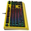 Клавиатура A4Tech B810RC Punk механическая желтый/черный USB for gamer LED (B810RC ( PUNK YELLOW )) кабель 1.8м