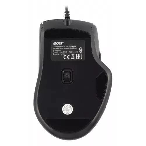 Мышь Acer OMW130 черный оптическая 3600dpi USB 6but (ZL.MCEEE.00J)