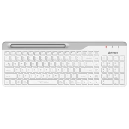 Клавиатура A4Tech FBK25 белый/серый USB беспроводная BT/Radio slim Multimedia (FBK25 WHITE)