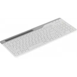 Клавиатура A4Tech FBK25 белый/серый USB беспроводная BT/Radio slim Multimedia (FBK25 WHITE)