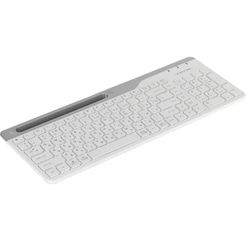 Клавиатура A4Tech FBK25 белый/серый USB беспроводная BT/Radio slim Multimedia (FBK25 WHITE)