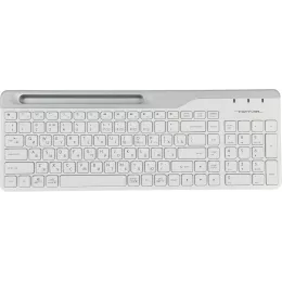 Клавиатура A4Tech FBK25 белый/серый USB беспроводная BT/Radio slim Multimedia (FBK25 WHITE)