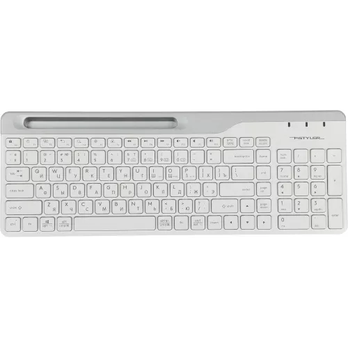 Клавиатура A4Tech FBK25 белый/серый USB беспроводная BT/Radio slim Multimedia (FBK25 WHITE)