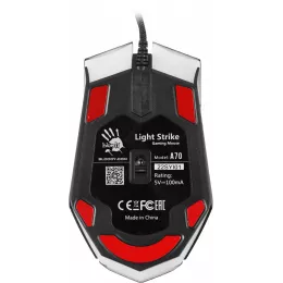 Мышь A4Tech Bloody A70 черный оптическая 6200dpi USB 8but (A70 MATTE BLACK)