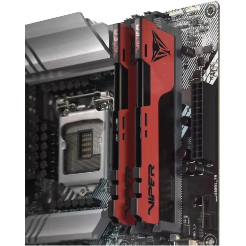 Память DDR4 2x32Gb 3200MHz Patriot PVE2464G320C8K Viper Elite II RTL Gaming PC4-25600 CL18 DIMM 288-pin 1.35В kit с радиатором Ret
