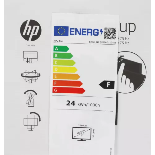 Монитор HP 27" E27M G4 Conferencing черный IPS LED 16:9 HDMI M/M Cam HAS Piv 1000:1 300cd 178гр/178гр 2560x1440 75Hz DP QHD USB 8.52кг