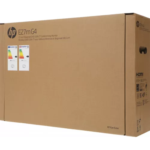 Монитор HP 27" E27M G4 Conferencing черный IPS LED 16:9 HDMI M/M Cam HAS Piv 1000:1 300cd 178гр/178гр 2560x1440 75Hz DP QHD USB 8.52кг